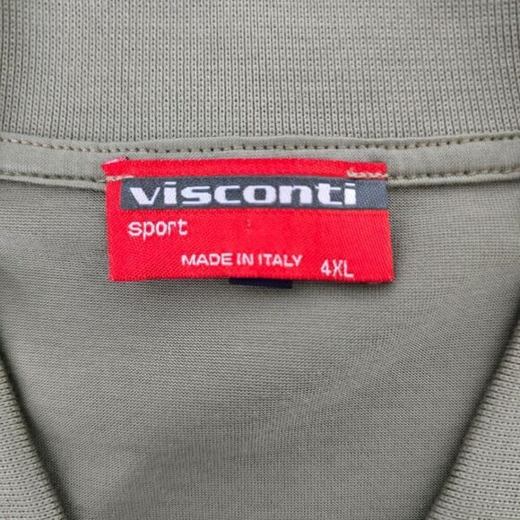 NWOT Visconti Sport Half / Quarter Zip Polo Sweater Made in Italy Men XXL 2XL - Picture 10 of 13